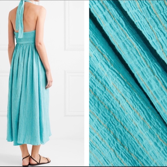Mara Hoffman Annika Turquoise Cotton Dress - Picture 6 of 8
